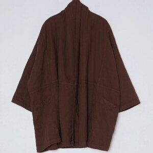 Haori Coat in Chocolate Brown